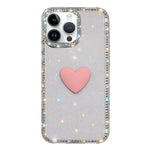 Flash Rhinestone Double-sided IMD Love Heart Phone Case, For iPhone 13 Pro Max, For iPhone 13 Pro, For iPhone 13