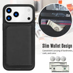 Retro Faux Leather Detachable Magnetic Wallet Bag RFID Blocking Phone Case, For iPhone 17 Pro Max, For iPhone 17 Pro
