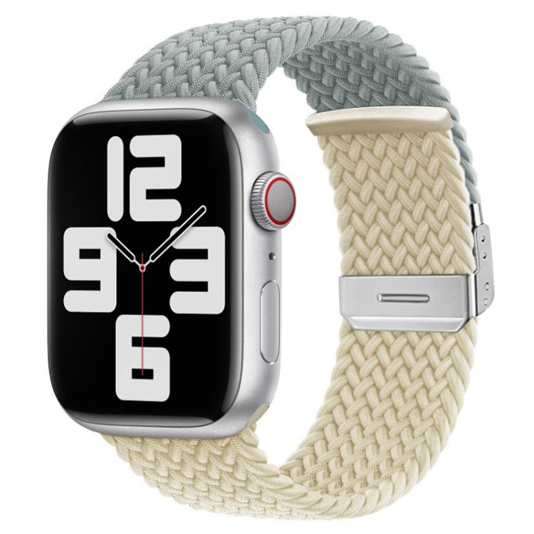 xDfind Buckle-fastening Stitching Braided Nylon Watch Band, For Apple Watch 42 / 44 / 45 / 46 / 49mm, For Apple Watch 38 / 40 / 41 / S10 42mm