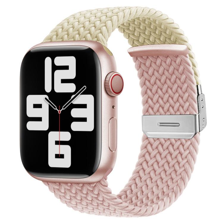 xDfind Buckle-fastening Stitching Braided Nylon Watch Band, For Apple Watch 42 / 44 / 45 / 46 / 49mm, For Apple Watch 38 / 40 / 41 / S10 42mm