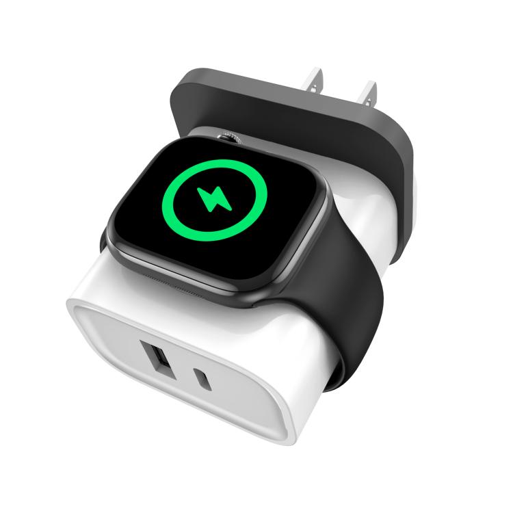 XL-16 3 in 1 20W USB + Type-C Multifunctional Charger For Apple Watch Wireless Charging Function,Plug: US Plug