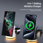 C16 25W 4 in 1 Multifunctional Folding Magnetic Wireless Charger