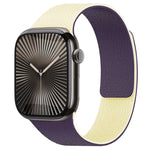xDfind Color-blocking Litchi Texture Magnetic Silicone Watch Band, For Apple Watch 42 / 44 / 45 / 46 / 49mm, For Apple Watch 38 / 40 / 41 / S11 42mm