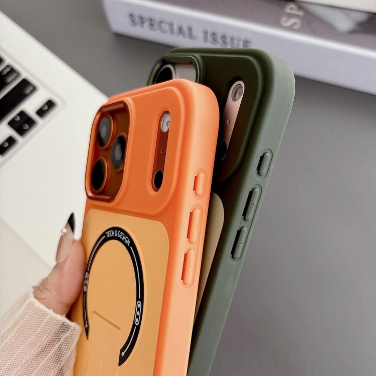 Skin-Feel TPU Hybrid PC Magnetic Phone Case with Kickstand, For iPhone 17 Pro Max, For iPhone 17 Pro, For iPhone 17, For iPhone 16 Pro Max, For iPhone 16 Pro, For iPhone 16, For iPhone 15 Pro Max, For iPhone 15 Pro