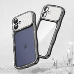 Wave Twisting Star Diamond Shockproof Electroplate TPU Phone Case, For iPhone 17 Pro Max, For iPhone 17 Pro, For iPhone 17, For iPhone 16 Pro Max, For iPhone 16 Pro, For iPhone 16
