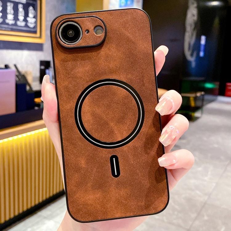 Lambskin Faux Leather Magnetic Phone Case, For iPhone 17e / 16e, For iPhone 17 Pro Max, For iPhone 17 Pro, For iPhone 17, For iPhone Air, For iPhone 16 Pro Max, For iPhone 16 Pro, For iPhone 16 Plus
