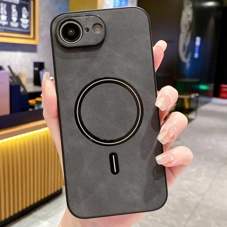 Lambskin Faux Leather Magnetic Phone Case, For iPhone 17e / 16e, For iPhone 17 Pro Max, For iPhone 17 Pro, For iPhone 17, For iPhone Air, For iPhone 16 Pro Max, For iPhone 16 Pro, For iPhone 16 Plus