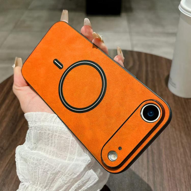Lambskin Faux Leather Magnetic Phone Case, For iPhone 17e / 16e, For iPhone 17 Pro Max, For iPhone 17 Pro, For iPhone 17, For iPhone Air, For iPhone 16 Pro Max, For iPhone 16 Pro, For iPhone 16 Plus
