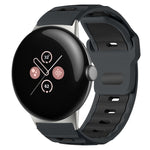 xDfind Flat-head Dual-color Silicone Watch Band, For Google Pixel Watch 4 / 3 / 2 / 1 41mm