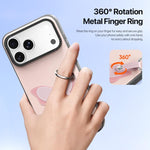 DUX DUCIS LUVY Series Phone Case with Finger Ring Buckle, For iPhone 17 Pro Max, For iPhone 17 Pro, For iPhone 17