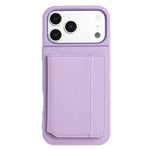 Litchi Pattern Magnetic Card Bag Holder Phone Case, For iPhone 17 Pro Max, For iPhone 17 Pro