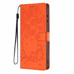 Tree Cat Embossed Flip Vegan Leather Phone Case, For iPhone 16 Pro, For iPhone 16 Plus, For iPhone 16, For iPhone 15 Pro Max, For iPhone 15 Pro, For iPhone 15 Plus