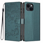 Tree Cat Embossed Flip Vegan Leather Phone Case, For iPhone 15 Pro, For iPhone 15 Plus, For iPhone 15, For iPhone 14 Plus, For iPhone 14, For iPhone 14 Pro
