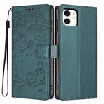 Tree Cat Embossed Flip Vegan Leather Phone Case, For iPhone 13 Pro, For iPhone 13, For iPhone 12 Pro Max, For iPhone 12 / 12 Pro, For iPhone 11 Pro Max, For iPhone 11