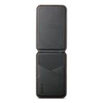 ESEBLE S3 Color Blocked Faux Leather Texture Magnetic RFID Mobile Phone Card Slots Holder