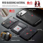 MAGKING K3 Series MagSafe RFID K3 Pro Card Bag Detachable Phone Case, For iPhone 17 Pro Max, For iPhone 17 Pro, For iPhone Air