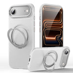 Leather Texture 360 Degrees Rotating Magnetic Holder Phone Case, For iPhone 17 Pro Max, For iPhone 17 Pro, For iPhone 17, For iPhone Air, For iPhone 16 Pro Max, For iPhone 16 Pro, For iPhone 16 Plus, For iPhone 16