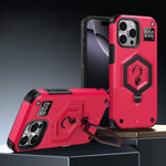 Hexagon Armor Magnetic Holder Weighing Scale Phone Case, For iPhone 14 / 13, For iPhone 14 Pro, For iPhone 14 Pro Max, For iPhone 13 Pro Max, For iPhone 13 Pro, For iPhone 12 Pro Max