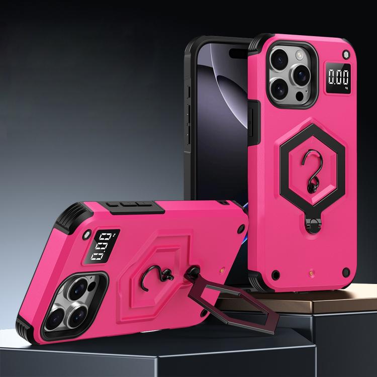 Hexagon Armor Magnetic Holder Weighing Scale Phone Case, For iPhone 14 / 13, For iPhone 14 Pro, For iPhone 14 Pro Max, For iPhone 13 Pro Max, For iPhone 13 Pro, For iPhone 12 Pro Max