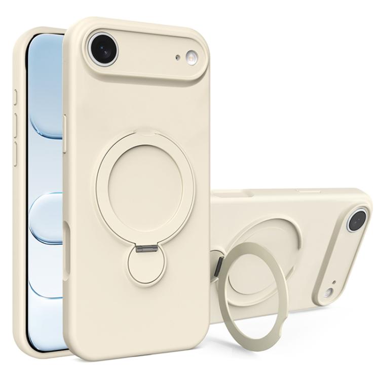 Liquid Silicone MagSafe Holder Phone Case, For iPhone 17 Pro Max, For iPhone 17 Pro, For iPhone 17, For iPhone Air