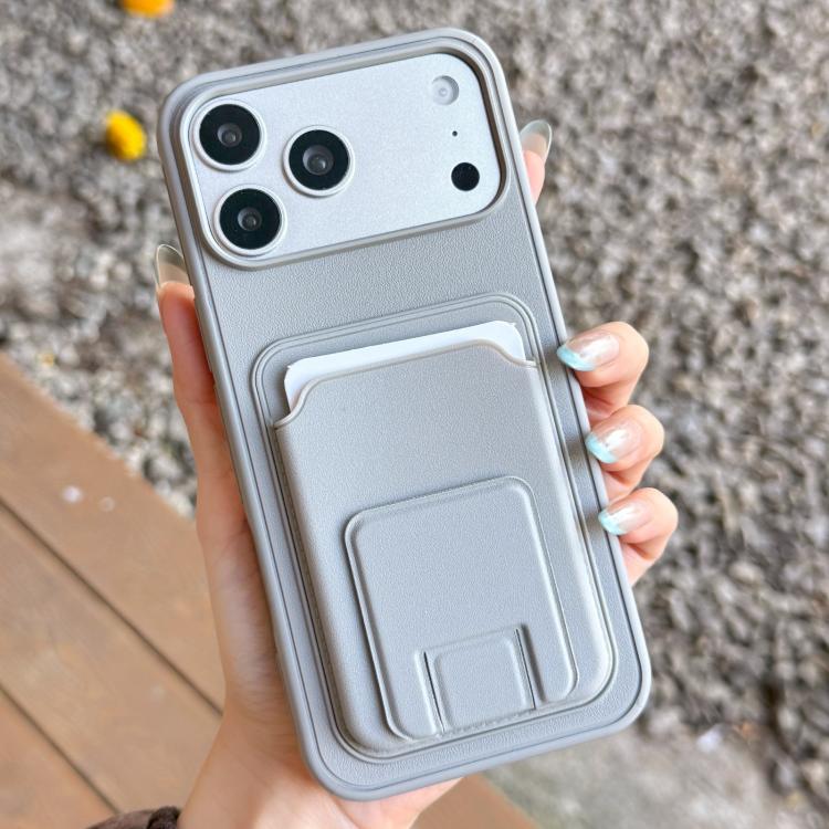 Square Folding Card Bag Holder Phone Case, For iPhone 17 Pro Max, For iPhone 17 Pro, For iPhone 17, For iPhone Air, For iPhone 16 Pro Max, For iPhone 16 Pro