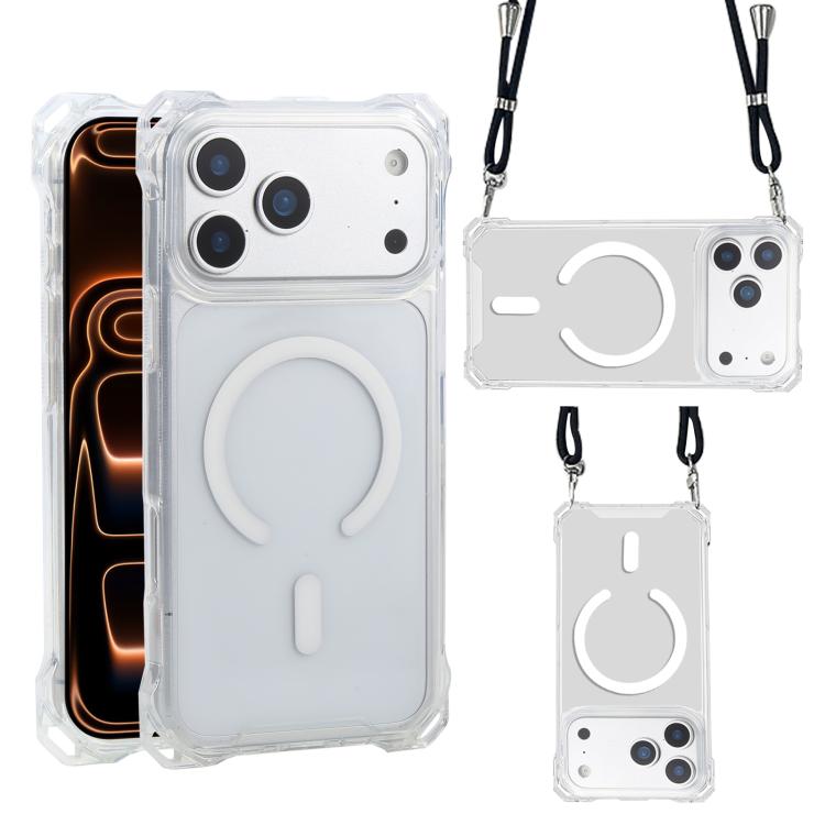 XDcase Four-Corner Hole Shockproof Magnetic Phone Case, Lanyard Not Included, For iPhone 17 Pro Max, For iPhone 17 Pro