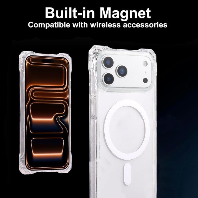 XDcase Four-Corner Hole Shockproof Magnetic Phone Case, Lanyard Not Included, For iPhone 17 Pro Max, For iPhone 17 Pro