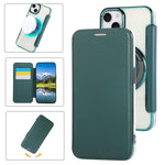 Ultra-thin Magnetic Plating Vegan Leather Phone Case, For iPhone 16 Pro, For iPhone 16 Plus, For iPhone 16, For iPhone 15 Pro Max, For iPhone 15 Pro, For iPhone 15 Plus / 14 Plus