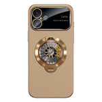 Glaze PC Camera Window Gyro Kickstand Magnetic Phone Case, For iPhone 16 Plus, For iPhone 16, For iPhone 15 Pro Max, For iPhone 15 Pro, For iPhone 15 Plus, For iPhone 15