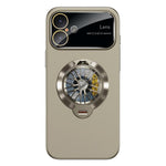 Glaze PC Camera Window Gyro Kickstand Magnetic Phone Case, For iPhone 16 Plus, For iPhone 16, For iPhone 15 Pro Max, For iPhone 15 Pro, For iPhone 15 Plus, For iPhone 15