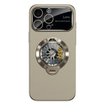 Glaze PC Camera Window Gyro Kickstand Magnetic Phone Case, For iPhone 16 Plus, For iPhone 16, For iPhone 15 Pro Max, For iPhone 15 Pro, For iPhone 15 Plus, For iPhone 15