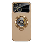 Glaze PC Camera Window Gyro Kickstand Magnetic Phone Case, For iPhone 16 Plus, For iPhone 16, For iPhone 15 Pro Max, For iPhone 15 Pro, For iPhone 15 Plus, For iPhone 15