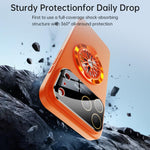 Glaze PC Camera Window Gyro Kickstand Magnetic Phone Case, For iPhone 16 Plus, For iPhone 16, For iPhone 15 Pro Max, For iPhone 15 Pro, For iPhone 15 Plus, For iPhone 15