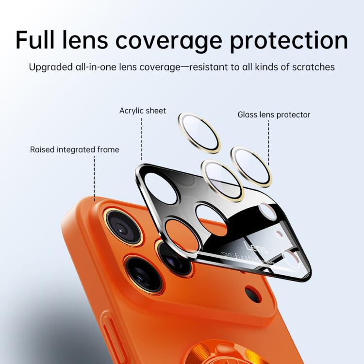 Glaze PC Camera Window Gyro Kickstand Magnetic Phone Case, For iPhone 16 Plus, For iPhone 16, For iPhone 15 Pro Max, For iPhone 15 Pro, For iPhone 15 Plus, For iPhone 15