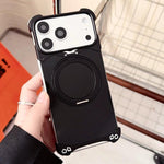 Jaguar Original Color Frameless 360 Rotation Holder Magnetic Phone Case, For iPhone 17 Pro Max, For iPhone 17 Pro