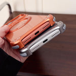 Jaguar Original Color Frameless 360 Rotation Holder Magnetic Phone Case, For iPhone 17 Pro Max, For iPhone 17 Pro