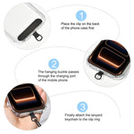 Gold-Tone Buckle Short Phone Lanyard Wrist Strap