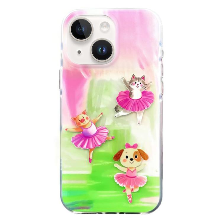 Rounded Edge IMD Pattern TPU Phone Case, For iPhone 15 Pro Max, For iPhone 15 Pro, For iPhone 15