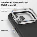 Mocome Plain Magnetic Card Bag Phone Case, For iPhone 17 Pro Max, For iPhone 17 Pro
