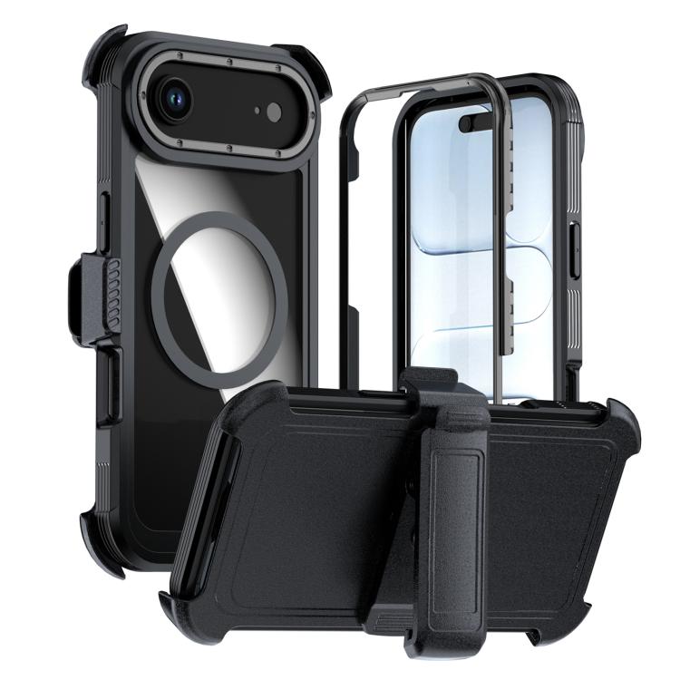 Acrylic Full Coverage Magnetic Phone Case with Back Clip, For iPhone 17 Pro Max, For iPhone 17 Pro, For iPhone 17, For iPhone Air, For iPhone 16 Pro Max, For iPhone 16 Pro