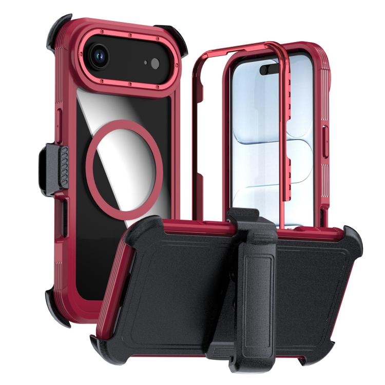 Acrylic Full Coverage Magnetic Phone Case with Back Clip, For iPhone 17 Pro Max, For iPhone 17 Pro, For iPhone 17, For iPhone Air, For iPhone 16 Pro Max, For iPhone 16 Pro