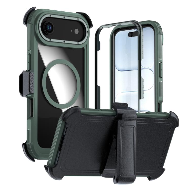 Acrylic Full Coverage Magnetic Phone Case with Back Clip, For iPhone 17 Pro Max, For iPhone 17 Pro, For iPhone 17, For iPhone Air, For iPhone 16 Pro Max, For iPhone 16 Pro