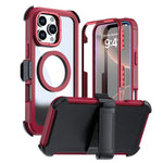 Acrylic Full Coverage Magnetic Phone Case with Back Clip, For iPhone 17 Pro Max, For iPhone 17 Pro, For iPhone 17, For iPhone Air, For iPhone 16 Pro Max, For iPhone 16 Pro