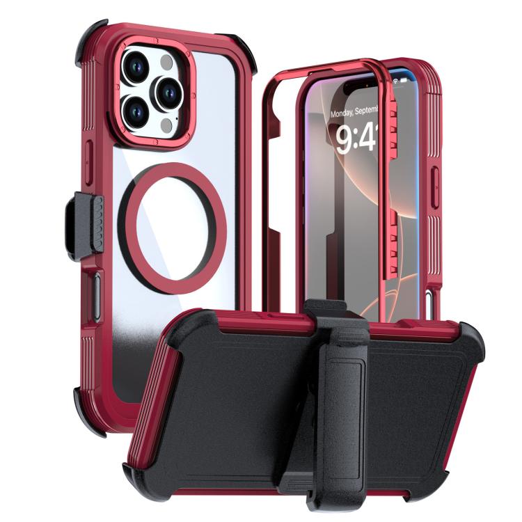 Acrylic Full Coverage Magnetic Phone Case with Back Clip, For iPhone 17 Pro Max, For iPhone 17 Pro, For iPhone 17, For iPhone Air, For iPhone 16 Pro Max, For iPhone 16 Pro