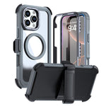 Acrylic Full Coverage Magnetic Phone Case with Back Clip, For iPhone 17 Pro Max, For iPhone 17 Pro, For iPhone 17, For iPhone Air, For iPhone 16 Pro Max, For iPhone 16 Pro