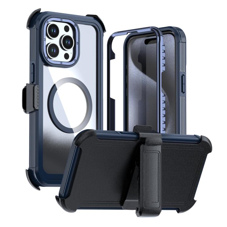 Acrylic Full Coverage Magnetic Phone Case with Back Clip, For iPhone 16 Plus, For iPhone 16, For iPhone 15 Pro Max, For iPhone 15 Pro, For iPhone 15 Plus / 14 Plus, For iPhone 15