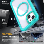Acrylic Full Coverage Magnetic Phone Case with Back Clip, For iPhone 14 / 13, For iPhone 14 Pro, For iPhone 14 Pro Max, For iPhone 13 Pro Max, For iPhone 13 Pro, For iPhone 12 / 12 Pro
