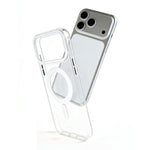 CICI-CITY Self-Healing Transparent IMD Magnetic Phone Case, For iPhone 17 Pro Max, For iPhone 17 Pro
