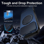 ShellGod Magnetic Rotation Holder Lens Shield PC TPU Hybrid Phone Case, For iPhone 18 Pro / 17 Pro, For iPhone 18 Pro Max / 17 Pro Max