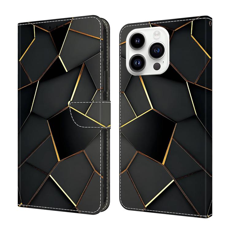 Crystal-Like Painted Vegan Leather Phone Case, For iPhone 15 Pro Max, For iPhone 15 Pro, For iPhone 14 / 13, For iPhone 14 Pro